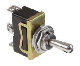 Тумблер трехпозиционный (ON)-OFF-ON 12 В/15А 3P (T1327M1)